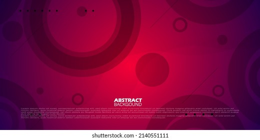 Minimalist abstract background with wavy and circle lines.Dark red color.Can be used for decoration,poster,banner,business card and creative ideas. Eps10 vector