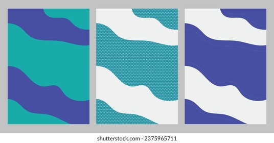 Minimalist abstract background.Doodle wavy curve trendy texture pattern vector illustration.