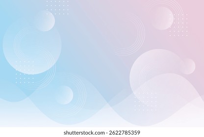 Minimalist abstract background,memphis,wave and circle ,shape,vector illustraton