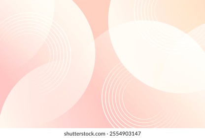 minimalist abstract background,pastel color,pink and yello gradations,circle and shape pattern background,vector,eps 10