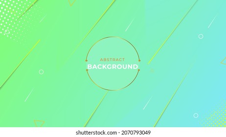 Minimalist Abstract Backgrounds. With Mint Green Color And Geometric Shapes. Suitable For Backgrounds, Banners, Cover, Etc.