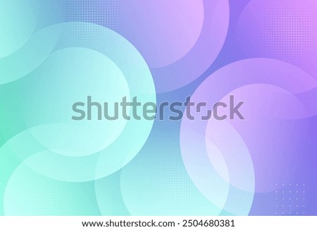 minimalist abstract background.soft color.green and purple gradations.circle.trendy.abstarct geometric.memphis. eps 10