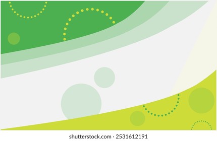 Minimalist abstract backround design. White, yellow, and green backround. EPS