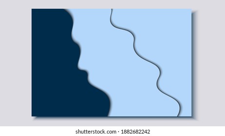 Fondo abstracto minimalista. Concepto de forma fluida. Vector Eps10