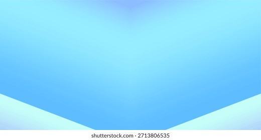 Fundo de gradiente azul abstrato minimalista com iluminação suave e profundidade geométrica sutil, assemelhando-se a um canto de estúdio ou superfície dobrada.