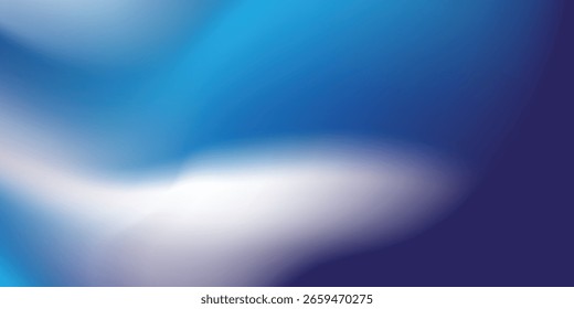 Fondo liso azul abstracto minimalista del gradiente. Ilustración vectorial
