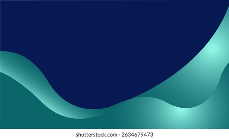Minimalist Abstract Blue-Teal Wave Background for Elegant Branding. Perfect for Digital Ads, Website Headers, or Corporate Presentations