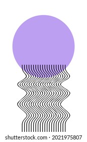 Minimalist Abstract Boho Poster Print  Template