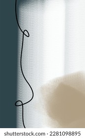 Arte minimalista abstracto de pared imprimible. Decoración moderna de galería neutra. 