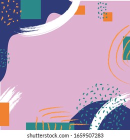 Minimalist and abstract colorful background illustration. Editable colors 