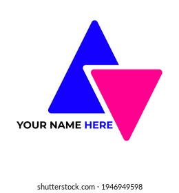 Minimalist abstract colorful vector logo with simple shapes, can be used for logos, mascots and other commercial needs