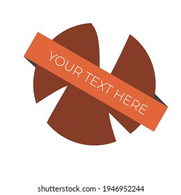 Minimalist abstract colorful vector logo with simple ribbon shapes, can be used for logos, mascots and other commercial needs