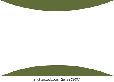 Composição abstrata minimalista com elementos verdes e pretos sobre fundo branco