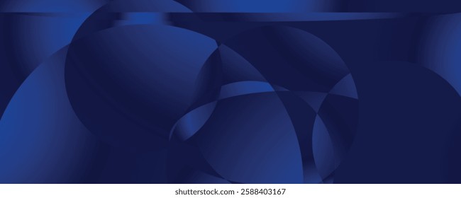 Minimalist abstract dark blue background with smooth curves, great for professional designs
