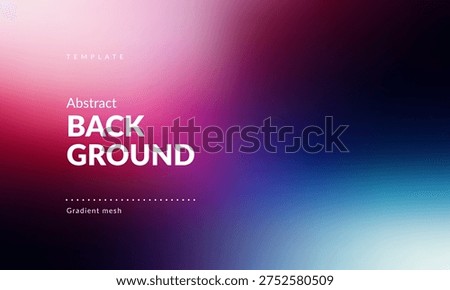 Minimalist Abstract Dark Gradient Background. Pink, Purple, and Blue Smooth Hues Transition. Vibrant Color Blend from Warm to Cool on a Black Base. Modern Backdrop Template for Branding, Web Design, Covers, Product Card, Social Media Post, Ad Banners, Presentations, Posters, Packaging, Digital Art, Graphics and Creative Use. Vector image.