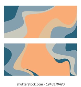 Diseño abstracto minimalista con temática playera. Patrón de onda irregular. Para banners, fondos, volantes, cosecha abstracta minimalista.