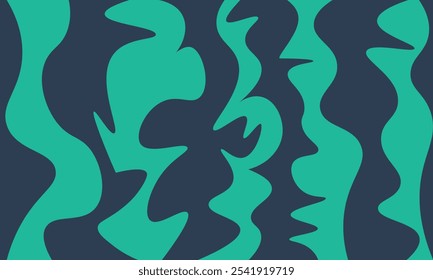 Minimalist abstract design with curving shapes, suitable for greeting cards or interior decor