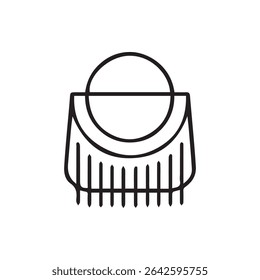 A minimalist abstract design featuring a clean and modern symbol ideal for logo design and graphic elements.
