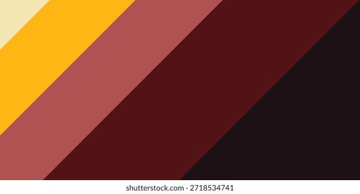 Ein minimalistisches abstraktes Design mit diagonalen Streifen in Cremetönen, Gelb, staubiger Rose und tiefem Burgund, das einen modernen und anspruchsvollen Hintergrund schafft.