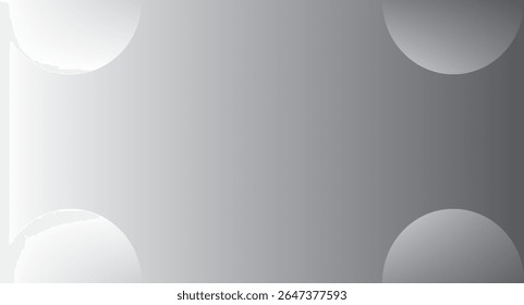 Um design abstrato minimalista com um fundo gradiente com quatro semicírculos brancos. A imagem mostra uma transição suave de cores.