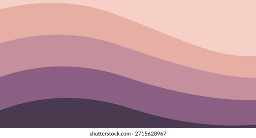 A minimalist abstract design featuring smooth, flowing waves in a gradient of soft pastel colors, creating a serene and modern aesthetic.