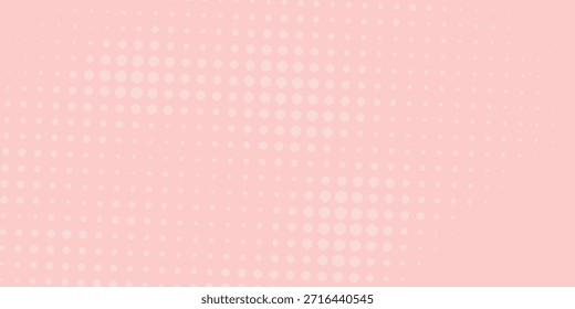 A minimalist abstract design featuring a subtle pixelated texture in delicate shades of pink and peach, creating a soft and gentle visual.