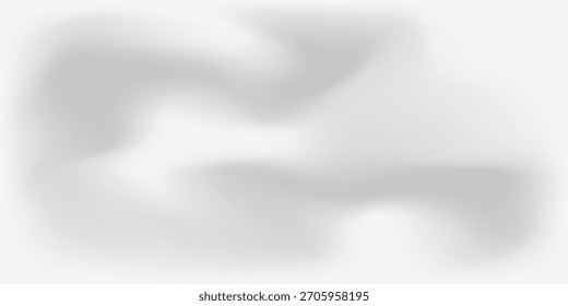 Diseño abstracto minimalista con líneas onduladas blancas sobre un fondo gris claro liso, creando un aspecto moderno y limpio. Vector EPS 9,5
