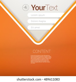 Minimalist Abstract Envelope  Shape  Layout Vector Concept for Your Design Template

