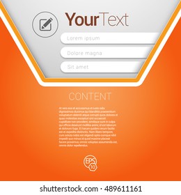 Minimalist Abstract Envelope Shape  Layout Vector Concept for Your Design Template

