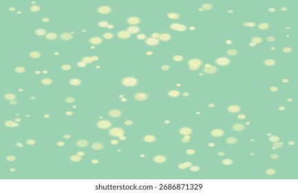 Minimalist Abstract Floating Shapes on a Green Background Design Element