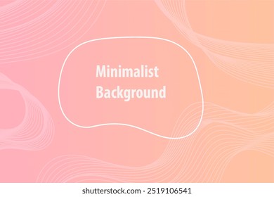 Fondo fluido Abstractas minimalista en tonos melocotón suave y rosa
