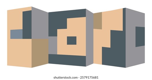 minimalist abstract geometric art for wall decoration