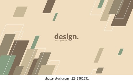 Minimalistischer abstrakter geometrischer Hintergrund. Abstraktes Hintergrunddesign. Geeignet für Banner, Plakate, Flyer, Broschüren oder Präsentationen