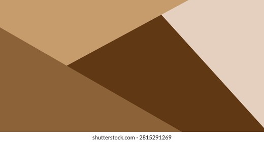 Minimalist abstract geometric background with diagonal shapes in warm brown, beige, tan, and earthy neutral tones.