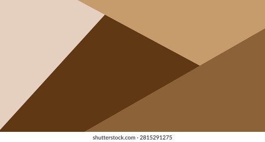 Minimalist abstract geometric background with diagonal shapes in warm brown, beige, tan, and earthy neutral tones.