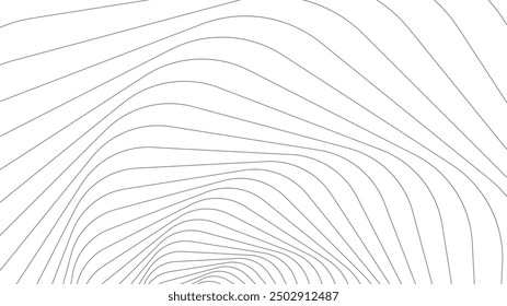 Minimalist abstract geometric background, distorted thin lines pattern