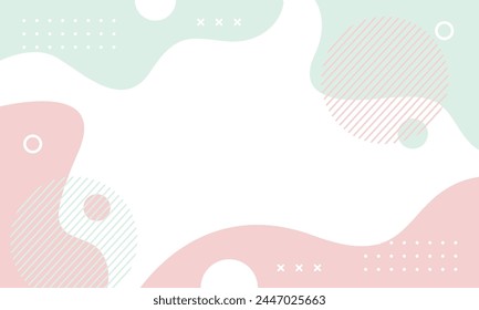 Minimalistischer abstrakter geometrischer Hintergrund. Vektorillustration-Hintergrund in Pastellfarbe. Geeignet für Vorlagen-Designs, Banner, Cover, Poster, Karten und andere