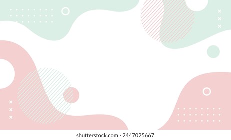 Minimalist abstract geometric background. Vector illustration backdrop in pastel color. Suitable for template designs, banners, covers, posters, cards, and others