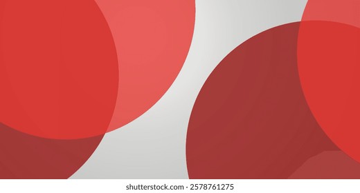 Minimalist abstract geometric design with bold red, grey, and white colors. A modern, dynamic composition with curved shapes and strong contrasts, ideal for backgrounds, branding, and digital art.