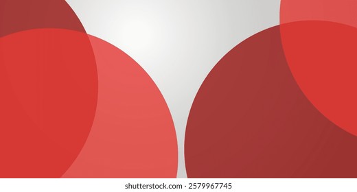 Minimalist abstract geometric design with bold red and grey colors. A modern, dynamic composition with layers of curved shapes and strong contrasts, ideal for backgrounds, branding, and digital art.