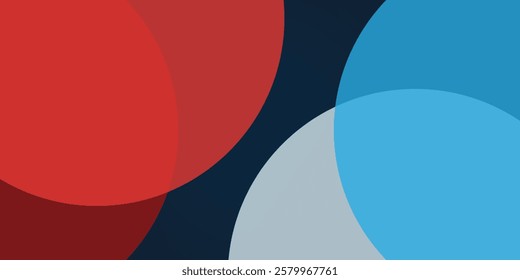 Minimalist abstract geometric design with bold red, grey, and blue colors. A modern, dynamic composition with curved shapes and strong contrasts, ideal for backgrounds, branding, and digital art.