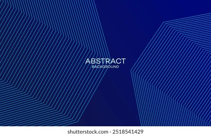 A minimalist abstract geometric pattern featuring intersecting blue lines creating a dynamic and modern visual effect against a dark blue backdrop.