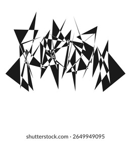 A minimalist abstract geometric shape illustration with clean lines in a versatile and fully scalable vector format ideal for