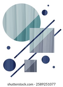 Minimalist Abstract Geometric Shapes Art