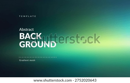 Minimalist Abstract Gradient Background in Dark to Light Green Tones: Smooth Color Transition from Deep Teal to Soft Yellow-Green Hues. Modern Backdrop Template for Branding, Web Design, Covers, Product Card, Social Media Post, Ad Banners, Presentations, Posters, Packaging, Digital Art, Graphics and Creative Use. Vector image.