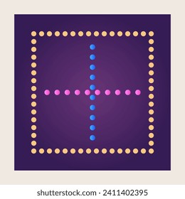 Minimalist Abstract Graphic Geometric Square Shape Icon Square Frame Design Element Isolated On Beige Cover Gradient Textured Pattern Background Design Element Icon 