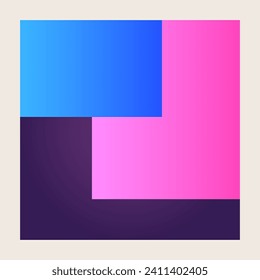 Minimalist Abstract Graphic Geometric Square Shape Icon Square Frame Design Element Isolated On Beige Cover Gradient Textured Pattern Background Design Element Icon 