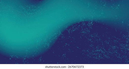 Fondo abstracto minimalista del gradiente de la onda verde. Fondo verde del grunge del Vector.