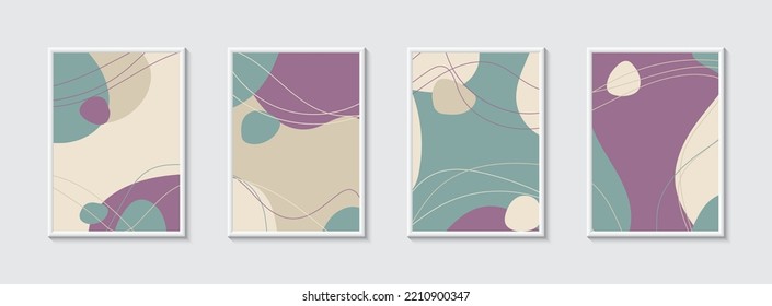 Minimalistischer abstrakter handgezeichnet gezeichneter Hintergrund. Vektorgrafik.