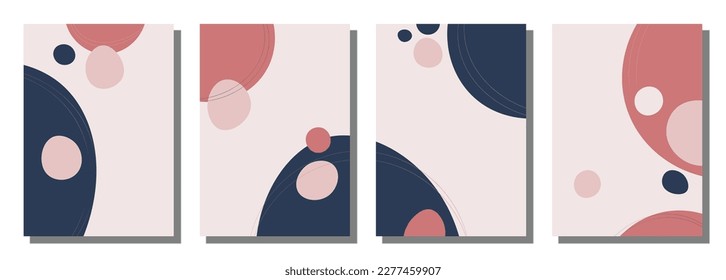 Minimalistischer abstrakter handgezeichnet gezeichneter Hintergrund. Vektorgrafik-Hintergrund. 
